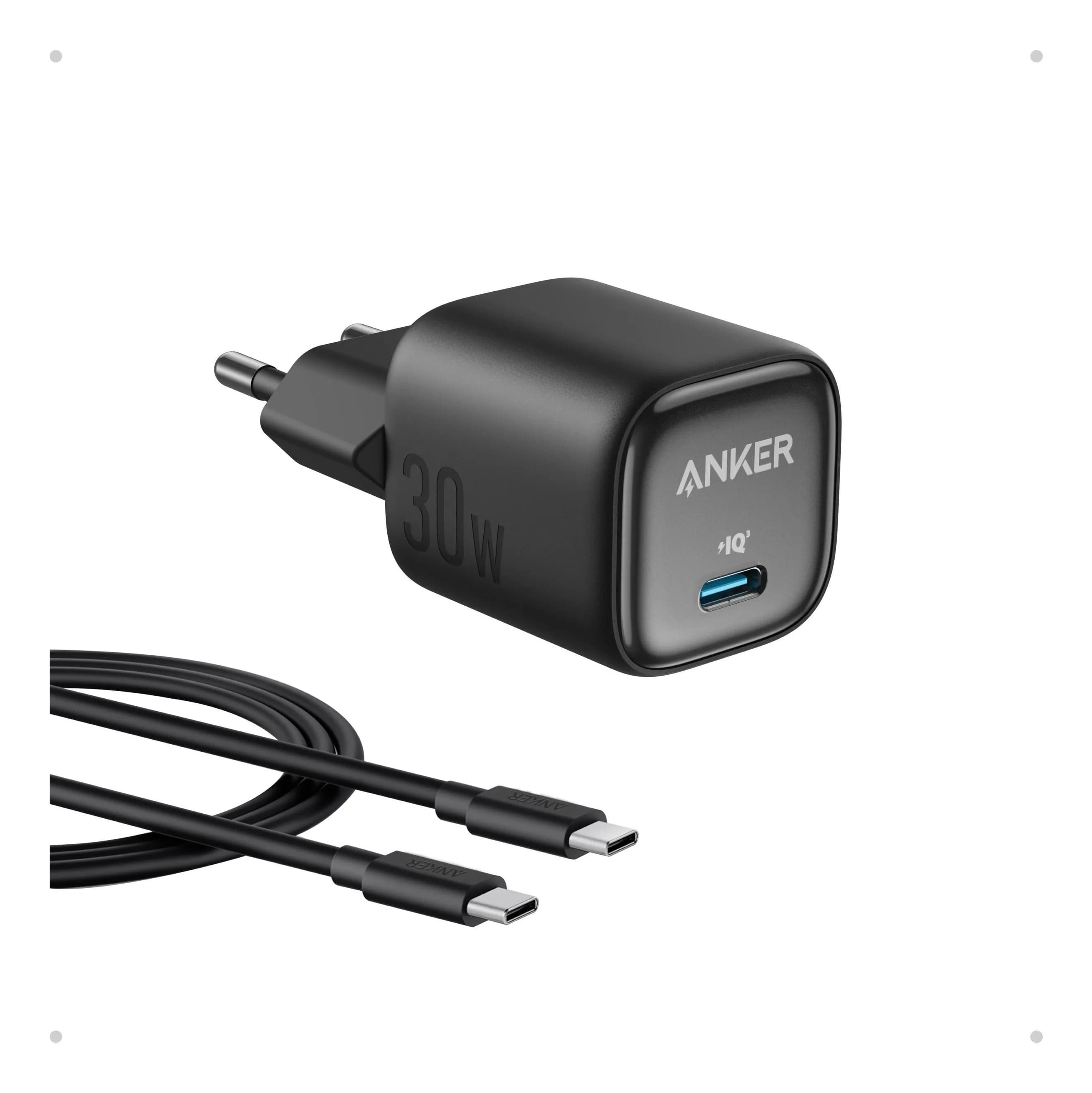 Anker 30W USB-C GaN - Virtalähde, musta – Anker