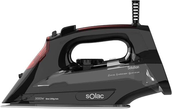 SOLAC S91870600 -höyrysilitysrauta, 220 W, 0,29 l, musta – SOLAC