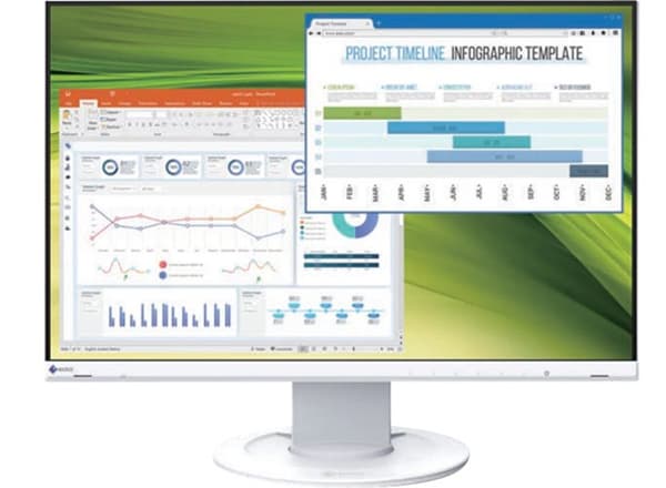 EIZO FlexScan EV2360-WT 22.5" WUXGA, IPS -näyttö, USB-hub – EIZO