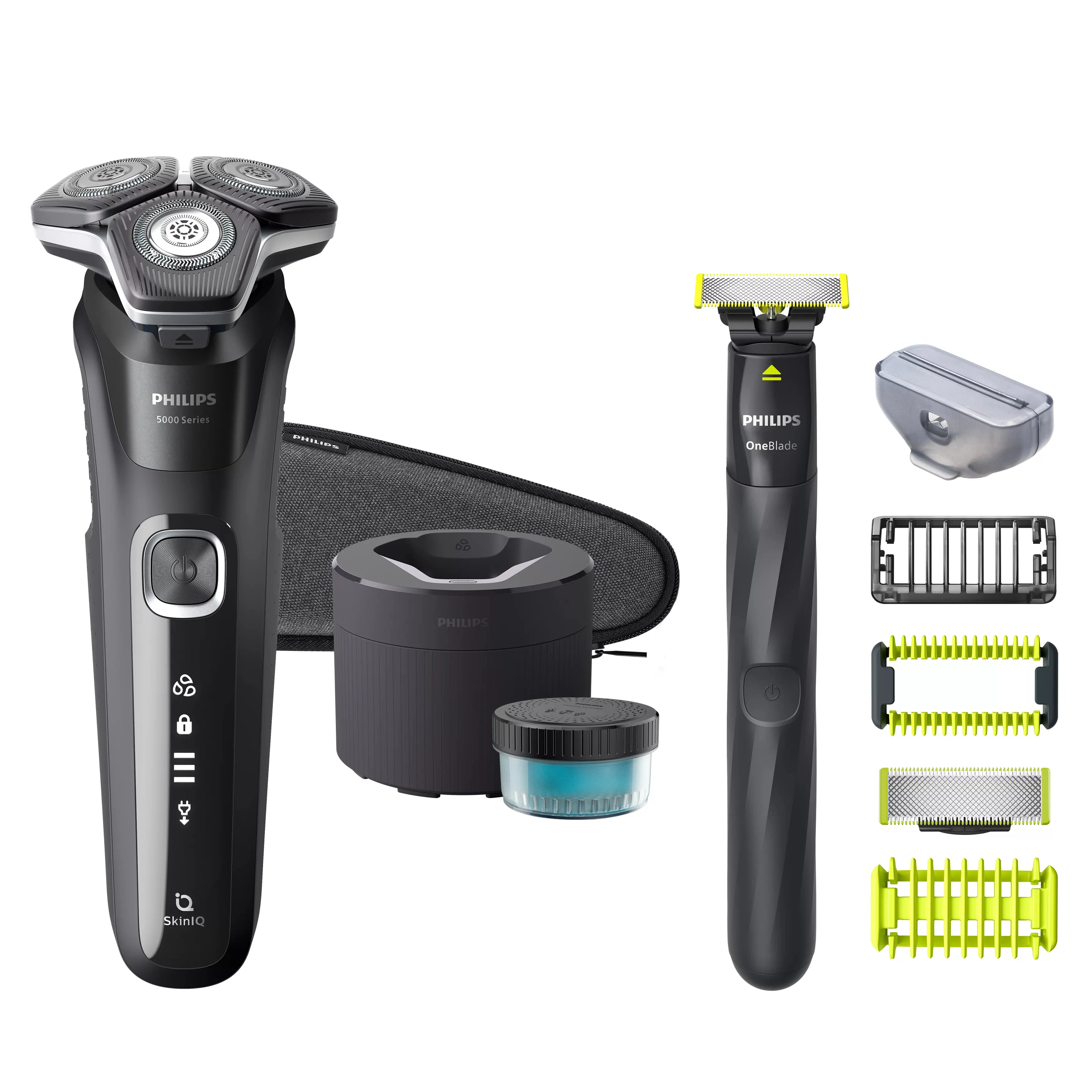 Philips Shaver 5000 ladattava Wet&Dry -partakone + OneBlade – Philips