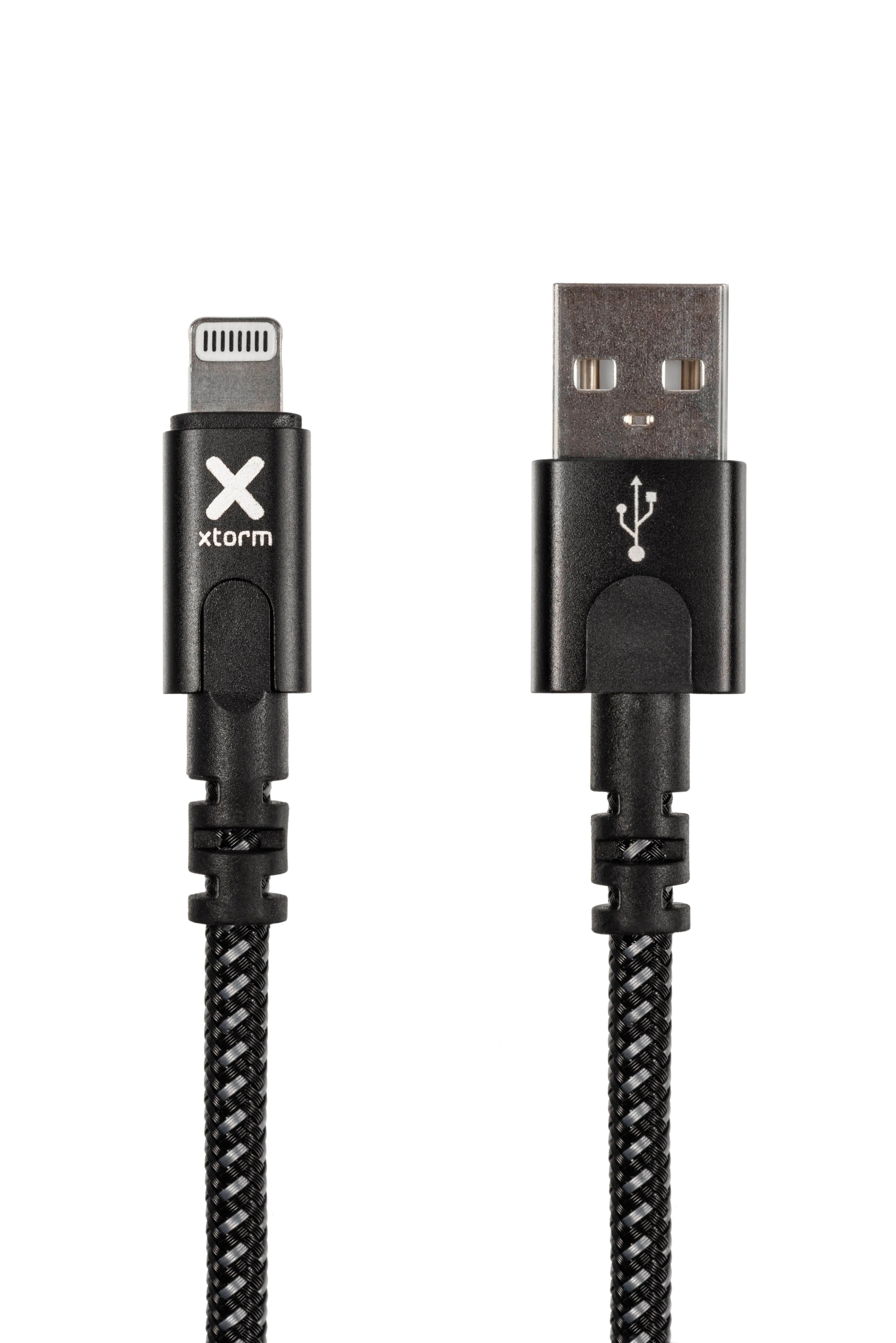 Xtorm Original CX2021 USB-A – Lightning -kaapeli, 3 m, musta