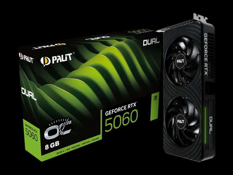 Palit GeForce RTX 5060 Dual OC 8 Gt -näytönohjain – PALIT