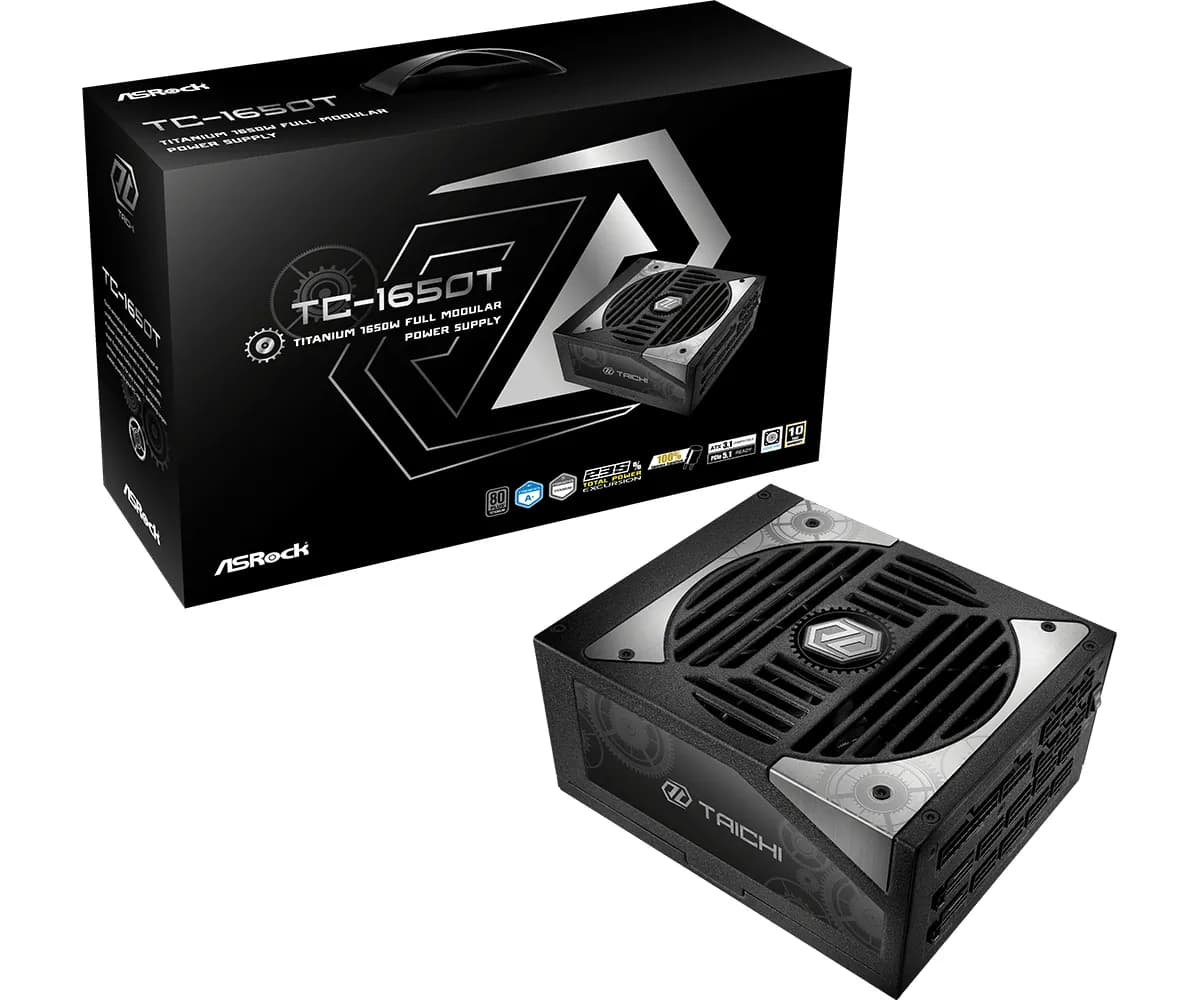 ASRock Taichi TC-1650T 1650W -virtalähde, 80 Plus Titanium