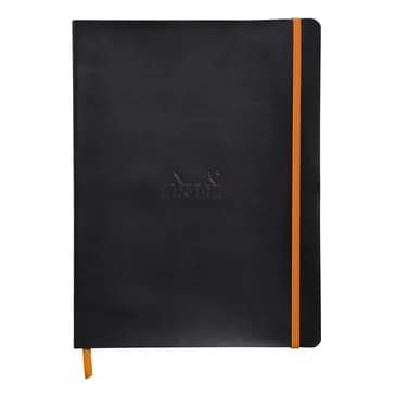 Rhodiarama soft XL black ruled ivory – RHODIA