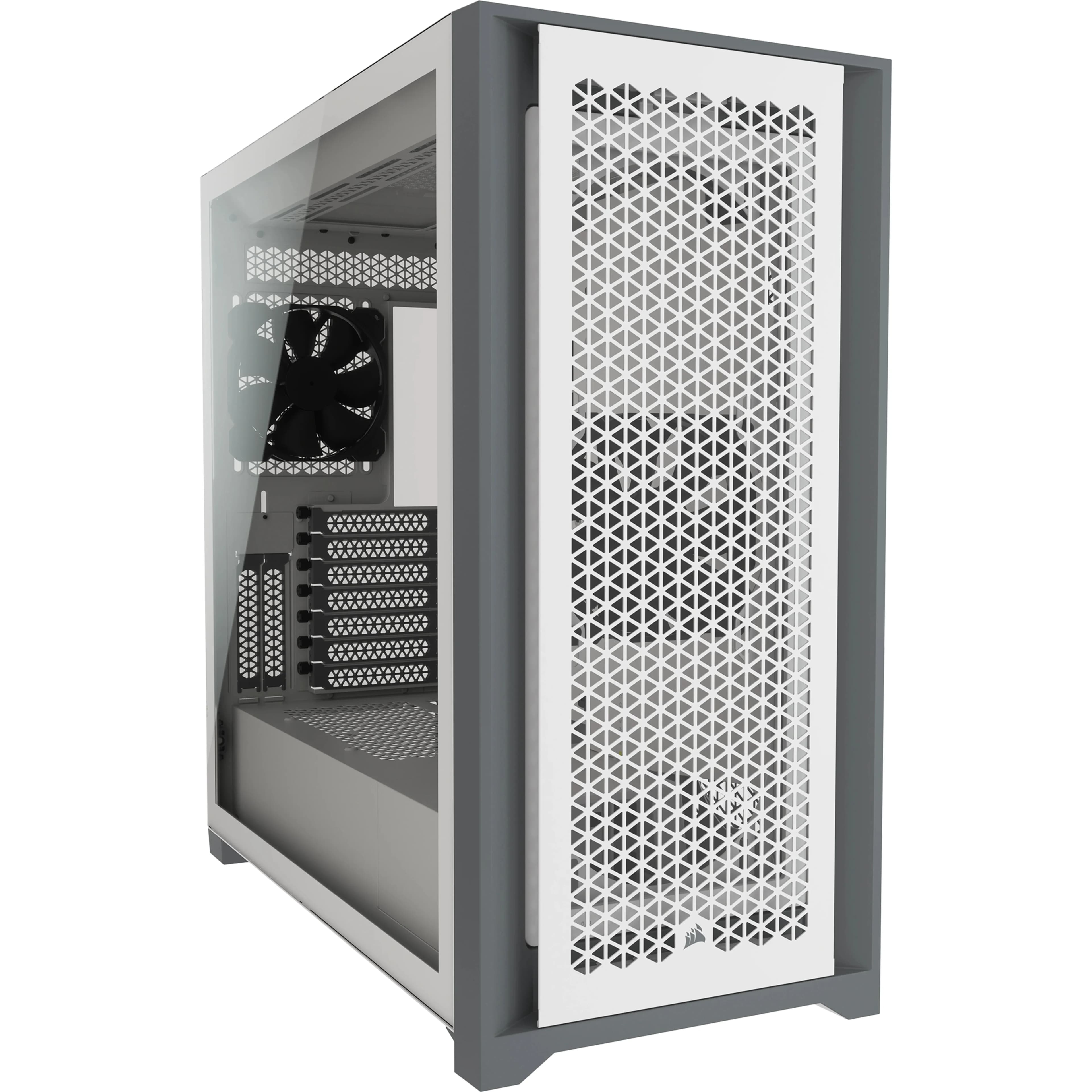 5000D AIRFLOW -miditornikotelo ikkunalla, valkoinen