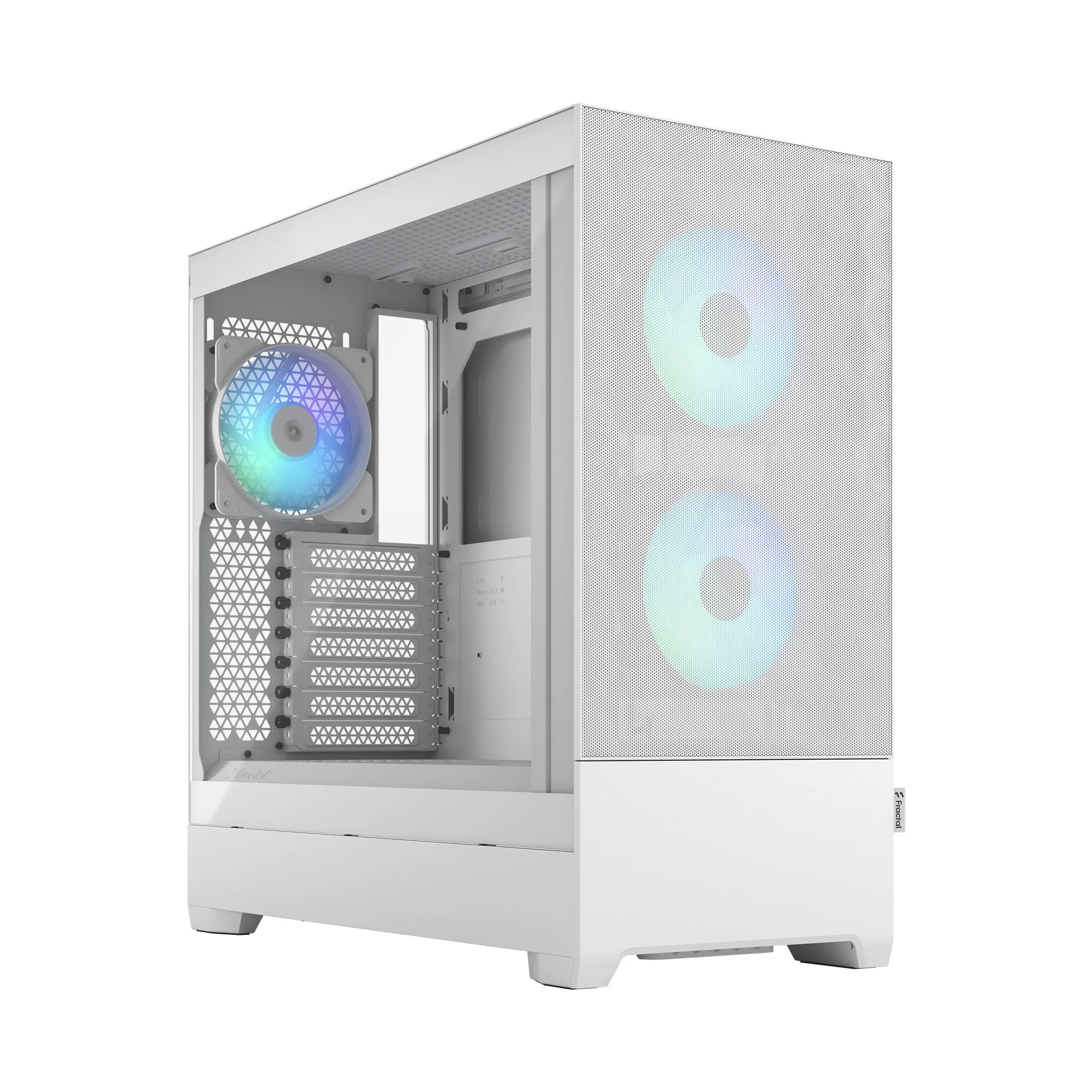 Fractal Design Pop Air RGB -miditornikotelo RGB-valaistuksella ja ikkunalla, valkoinen – Fractal Design