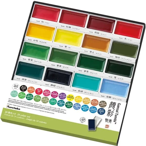 GANSAI TAMBI Aquarel 24 colour set – ZIG