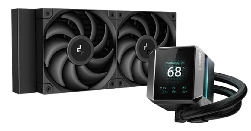 DeepCool MYSTIQUE 240mm ARGB -nestejäähdytin, musta