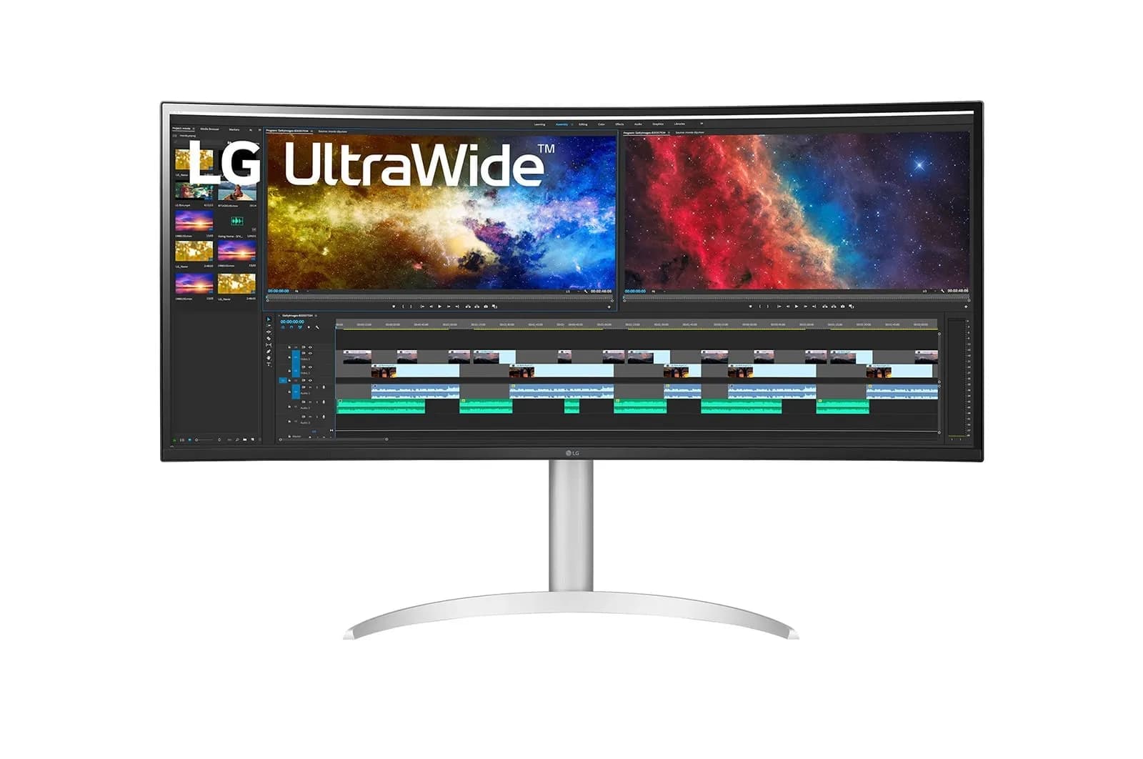 LG 38BQ85C-W 37.5" WQHD+, IPS, USB-C hub -kaareva näyttö – LG