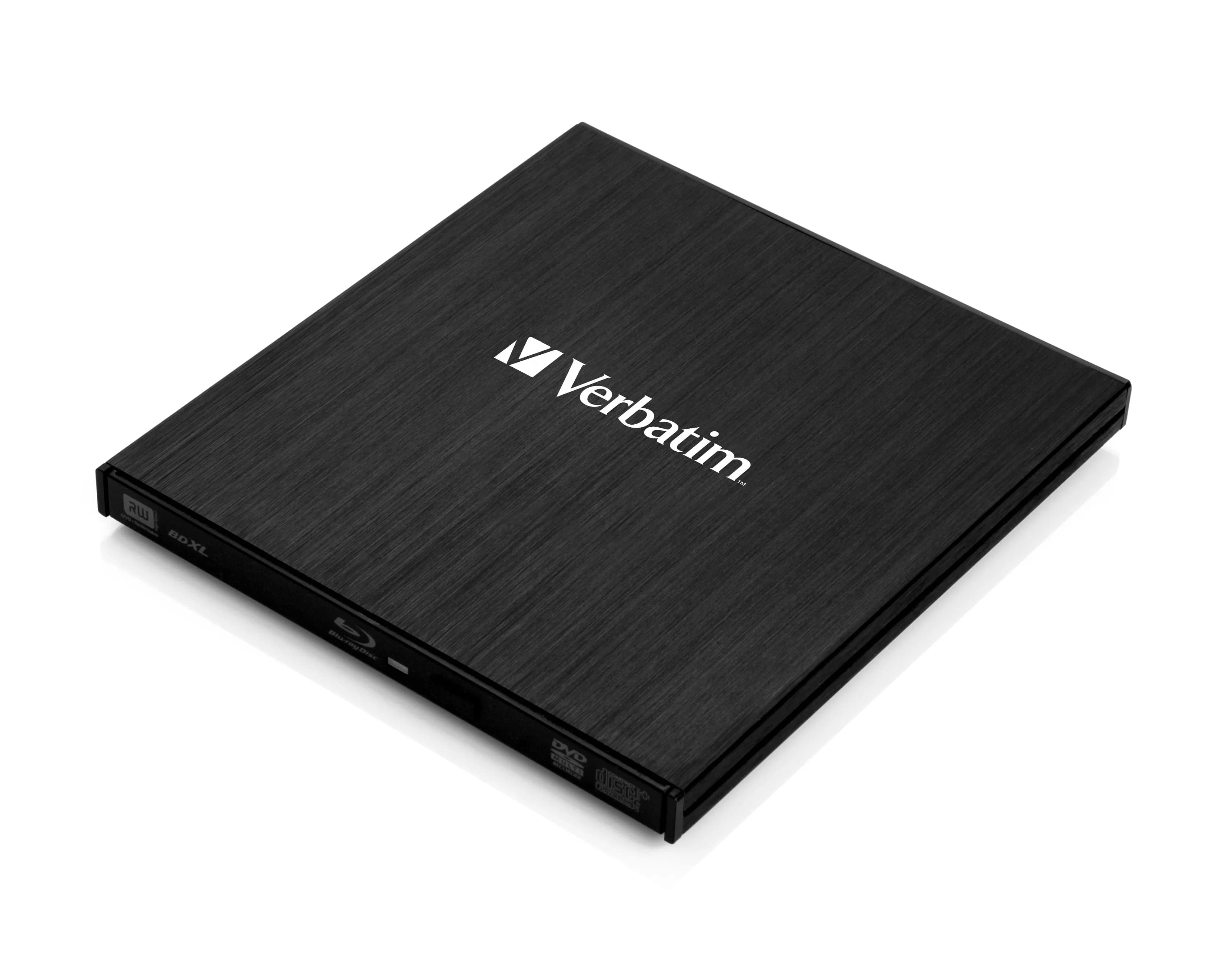 Verbatim 43890, ohut ulkoinen Blu-ray-kirjoitin, USB 3.2 Gen 1, musta – Verbatim