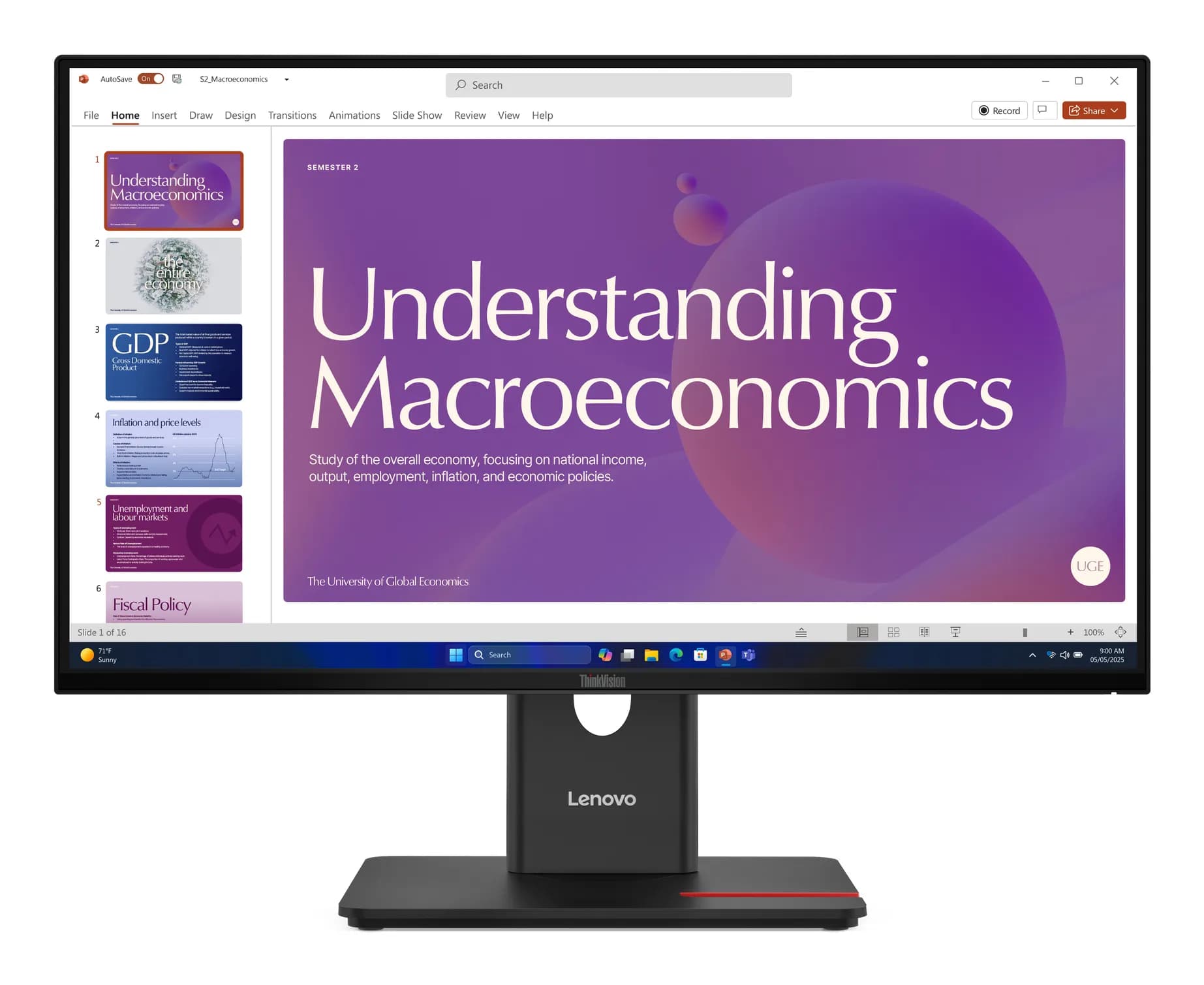 Lenovo ThinkVision T24D-40 23.8" Full HD, IPS, 120Hz, USB-C hub -näyttö – Lenovo