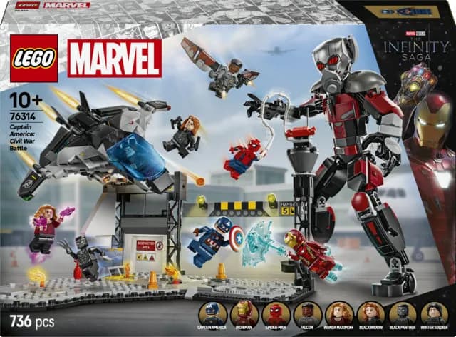 LEGO Marvel Captain America: Civil War Toimintataistelu 76314 – LEGO