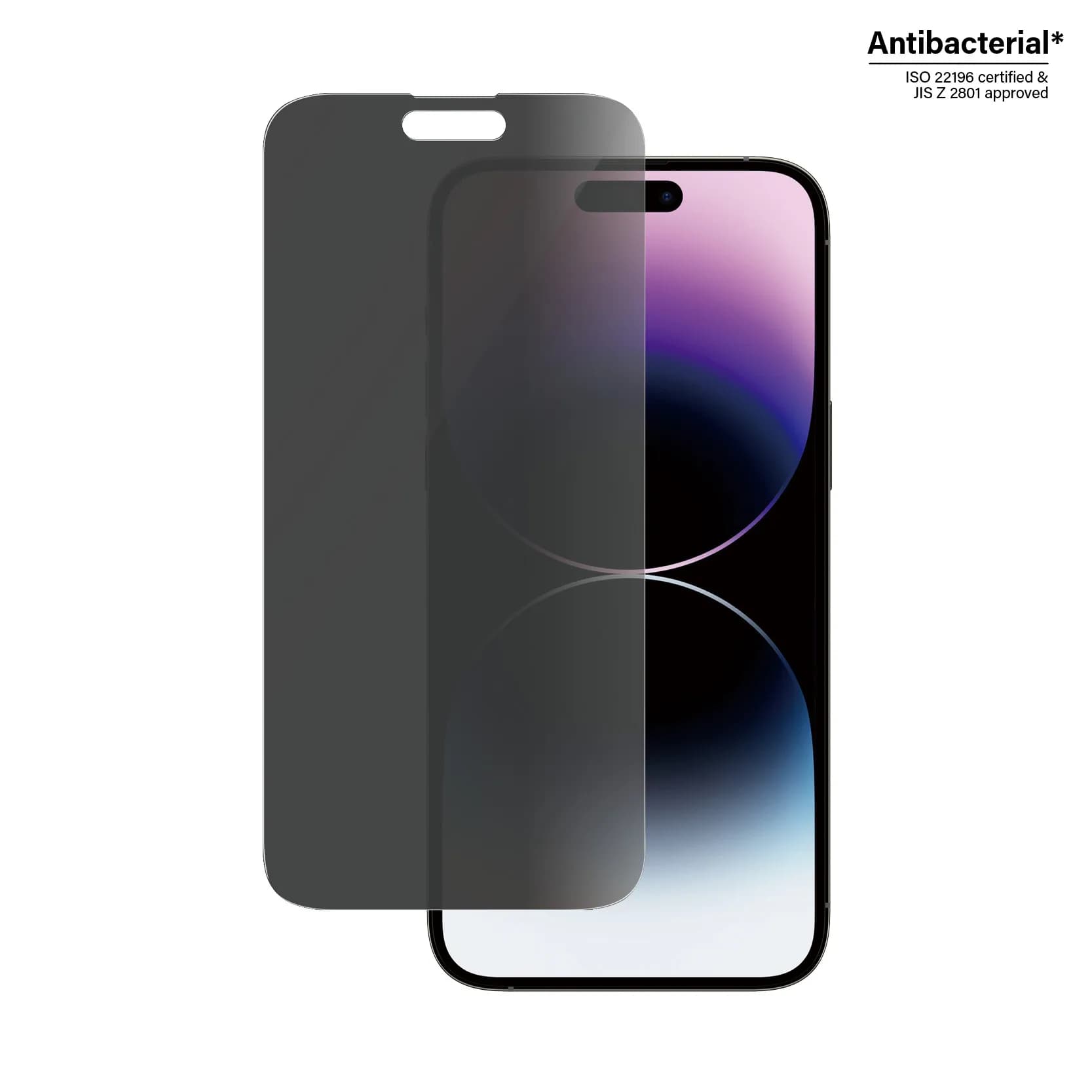 PanzerGlass Classic Fit, Privacy, iPhone 14 Pro Max -panssarilasi – Panzerglass