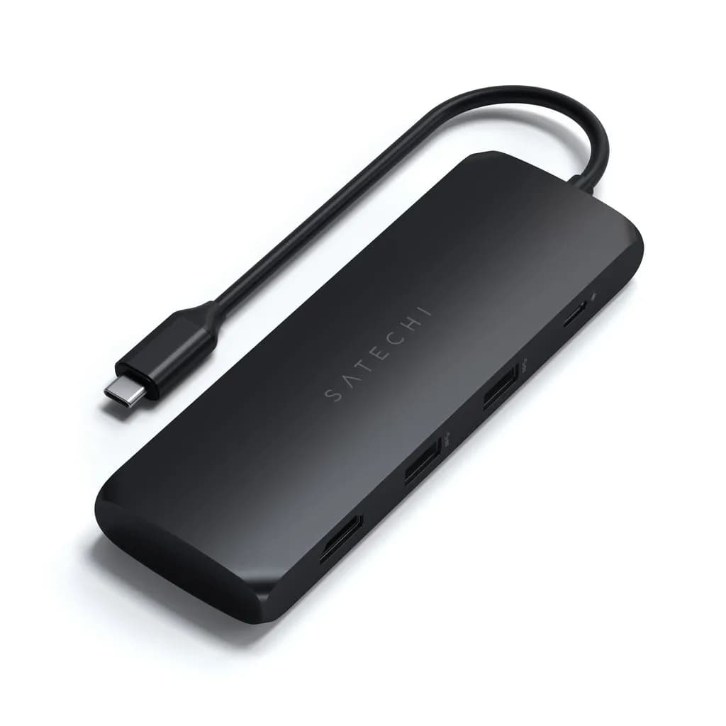 Satechi USB-C Hybrid -monitoimisovitin ja SSD-kotelo, M.2 NVMe/SATA, USB 3.2 Gen 2, Space Grey – Satechi