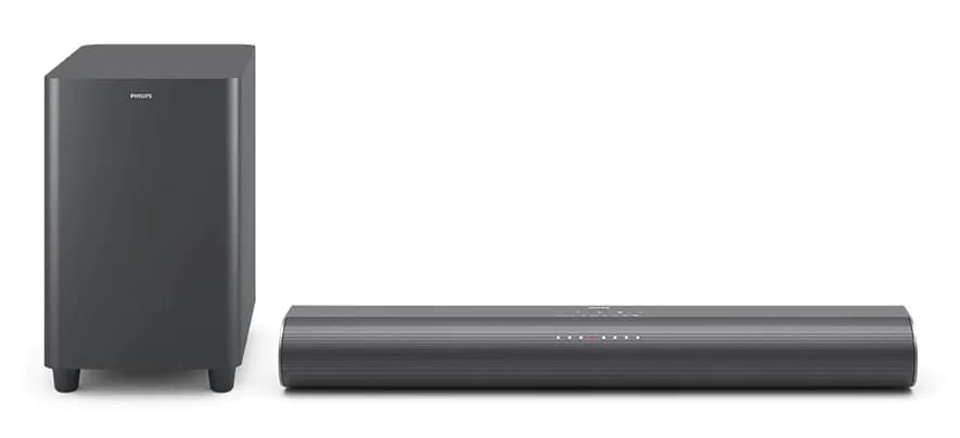 Philips TAB6100, 2.1, Dolby Atmos soundbar -äänijärjestelmä, langattomalla subwooferilla, tummanharmaa – Philips