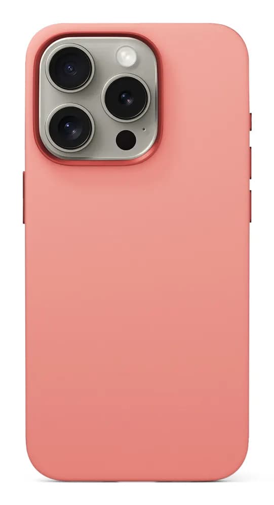 Epico Mag+ Silicone Case Pro, iPhone 16 -suojakuori, Peach Pink – EPICO