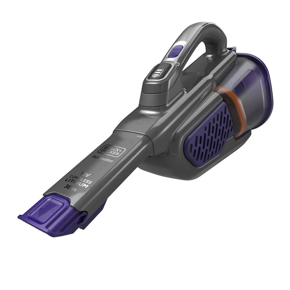 Black+Decker Dustbuster Pet BHHV520BFP 2Ah 0.7L -käsikäyttöinen imuri, musta, violetti