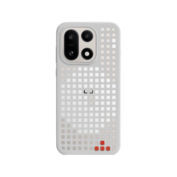 OnePlus 15 Hole-Pattern Magnetic -suojakuori, valkoinen