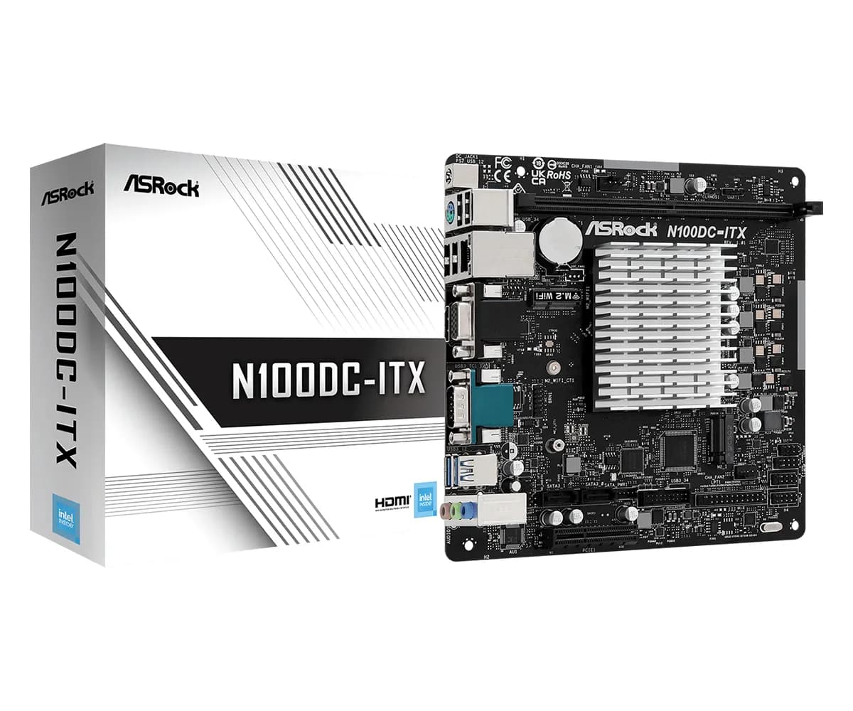 ASRock N100DC-ITX Intel N100 Mini-ITX-emolevy