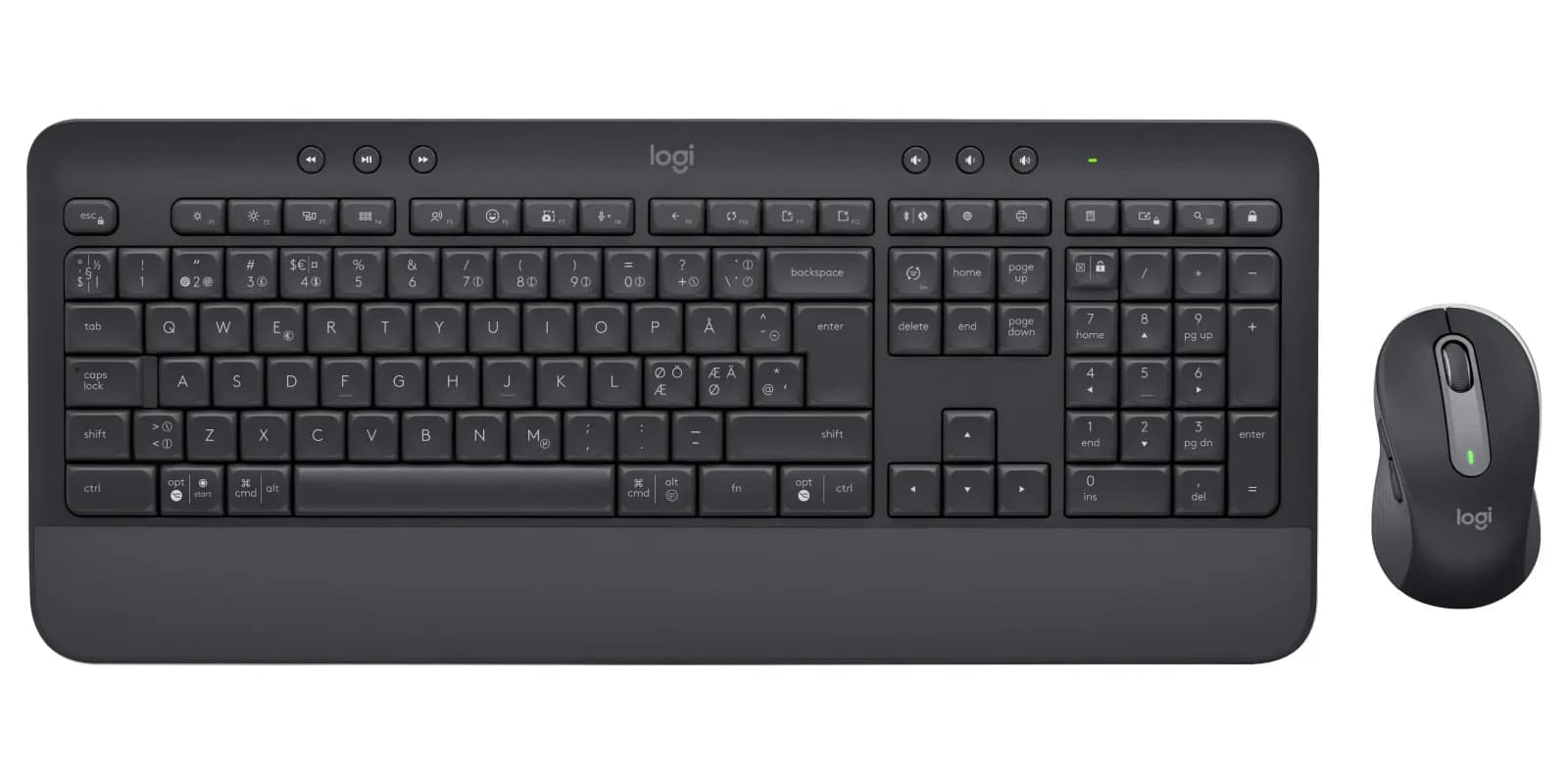 Logitech Signature MK650 Combo for Business -langaton ergonominen näppäimistö ja hiiri, grafiitti – Logitech