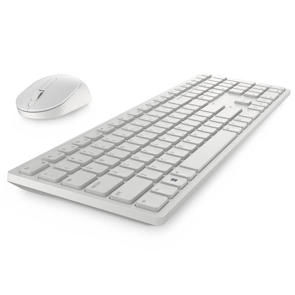 Dell Pro KM5221W -langaton ergonominen näppäimistö ja hiiri, valkoinen