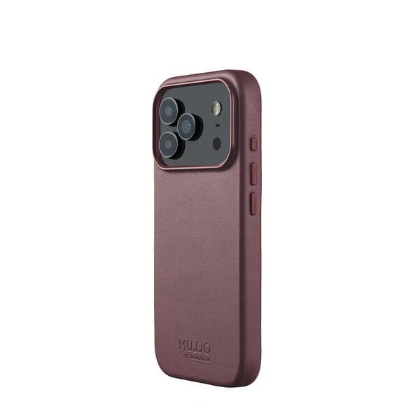 Mujjo Leather Case MagSafe, iPhone 17 Pro -suojakuori, Bronze Red – MUJJO