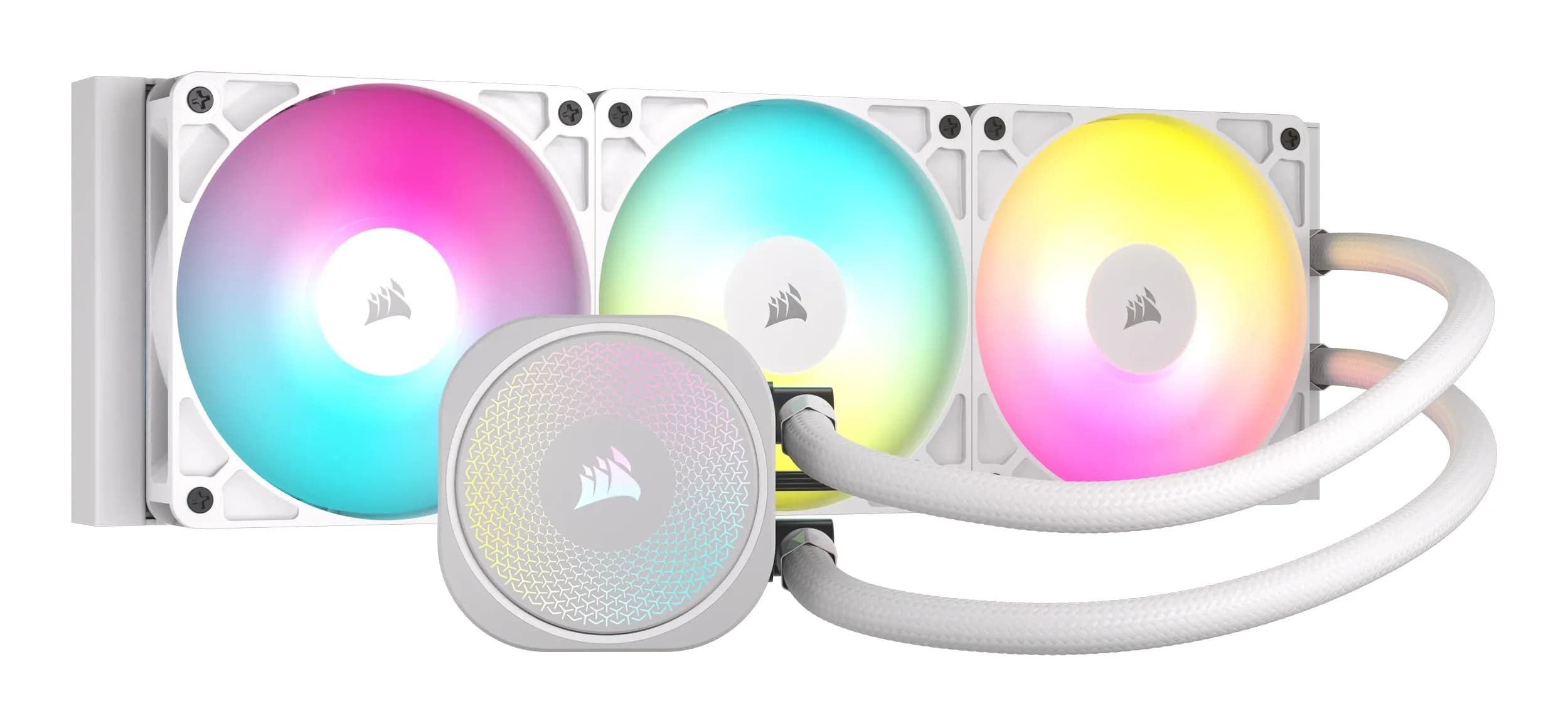 Corsair Nautilus RS 360mm ARGB -nestejäähdytin, valkoinen