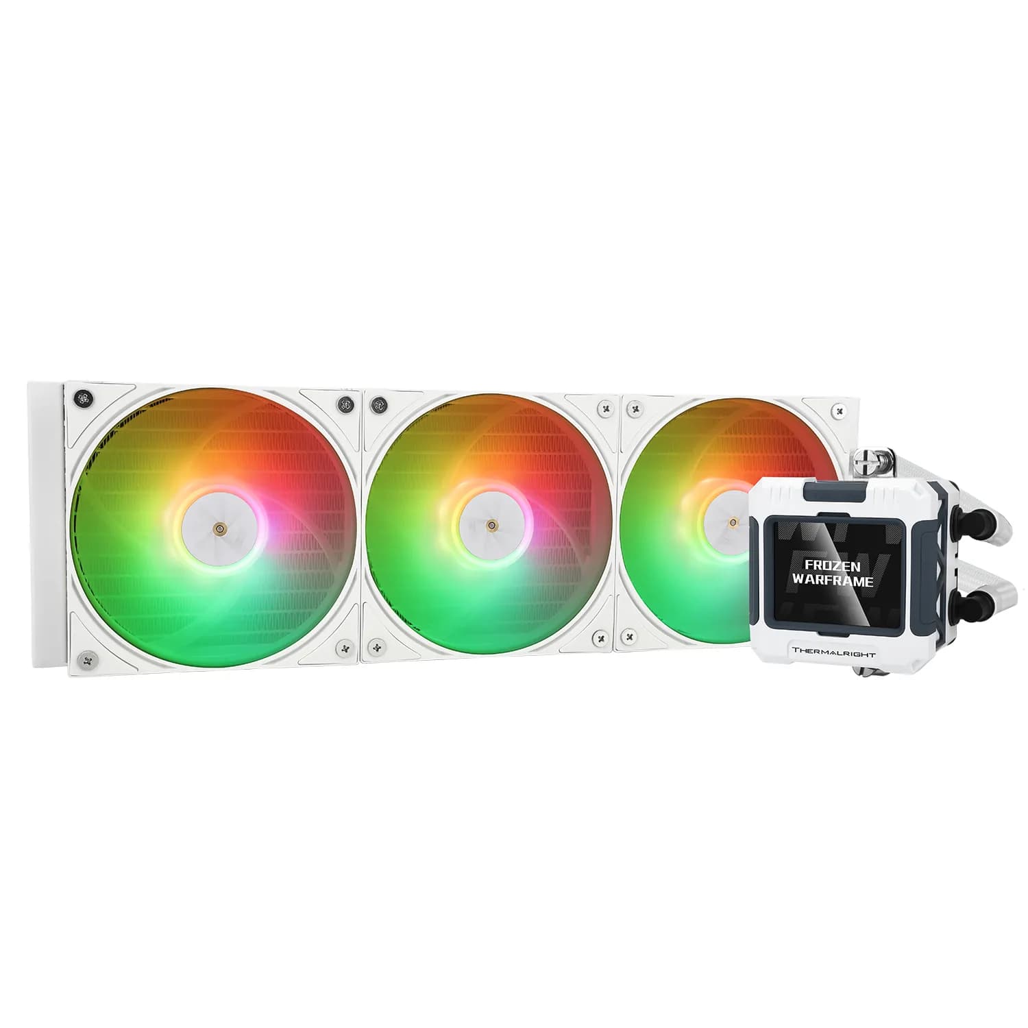 Thermalright Frozen Warframe 360 360mm ARGB -nestejäähdytin, valkoinen – Thermalright