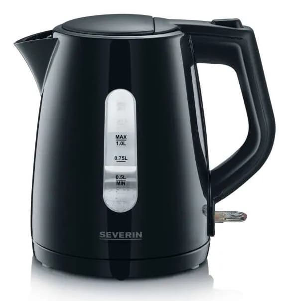 SEVERIN WK3410 -vedenkeitin, 1,0 l, 2200 W, musta
