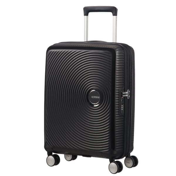 American Tourister Soundbox Sp 55cm Exp. -matkalaukku, musta