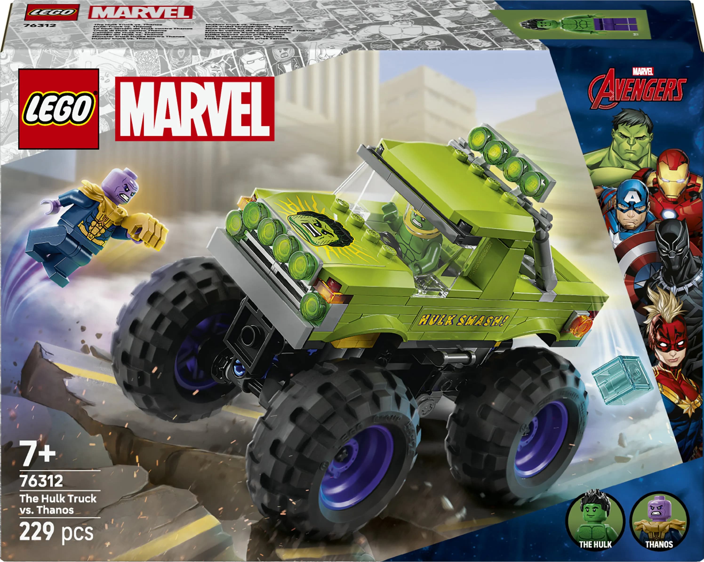 LEGO Marvel Hulkin monsteriauto vastaan Thanos 76312 – LEGO