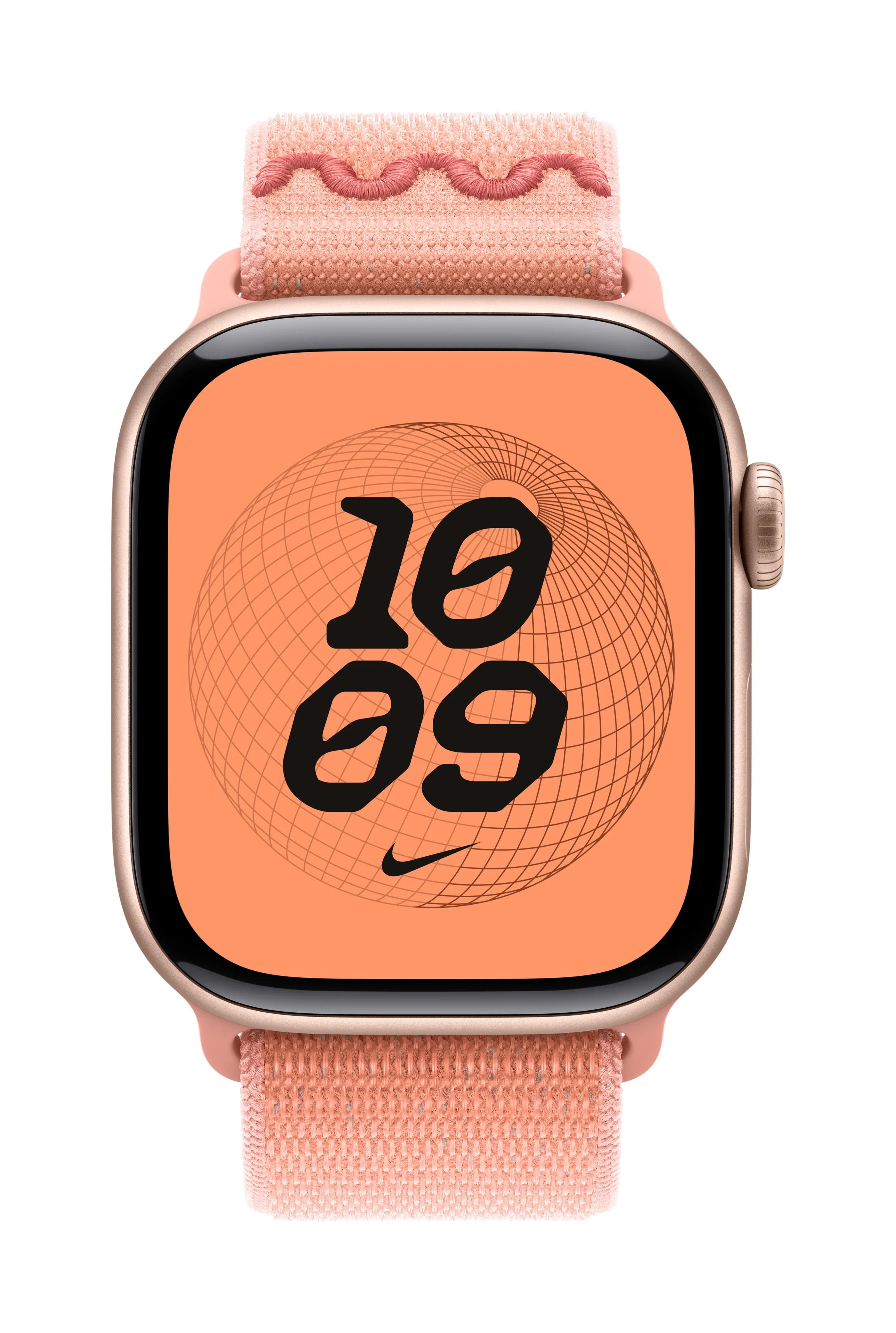 Apple Watch 42 mm Nike -sportloop-ranneke, alpenglow pink – Apple