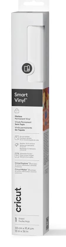 Cricut Smart Vinyl Permanent 33x91cm 1 sheet (White) – CRICUT