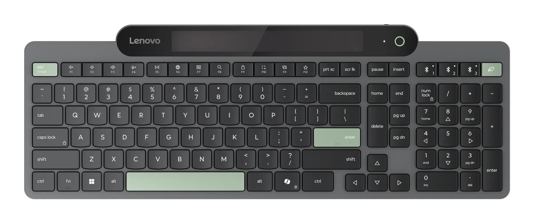 Lenovo Self-Charging Bluetooth -langaton näppäimistö, musta – Lenovo