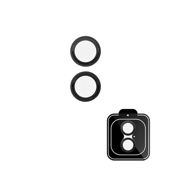 Epico Aluminium Lens Protectors Clear view Black Scratch and Fingerprint Protection iPhone 17, Black – EPICO
