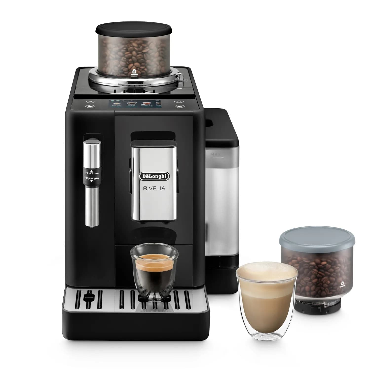 Delonghi Rivelia EXAM440.35. -espressokeitin, musta – Delonghi