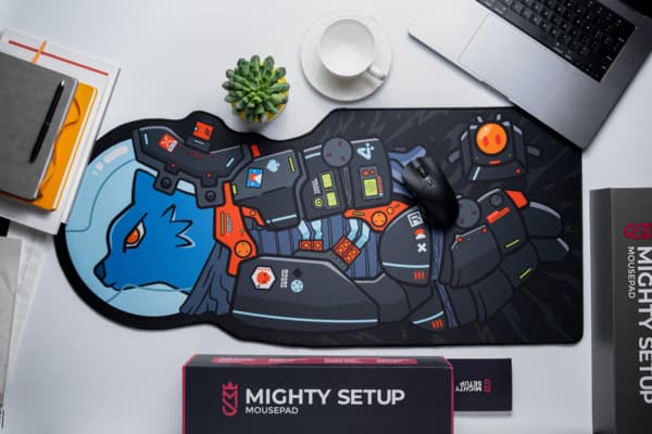 Mighty Setup Voidwalker Devoid -pelihiirimatto, 900x400 mm, musta – MIGHTY SETUP