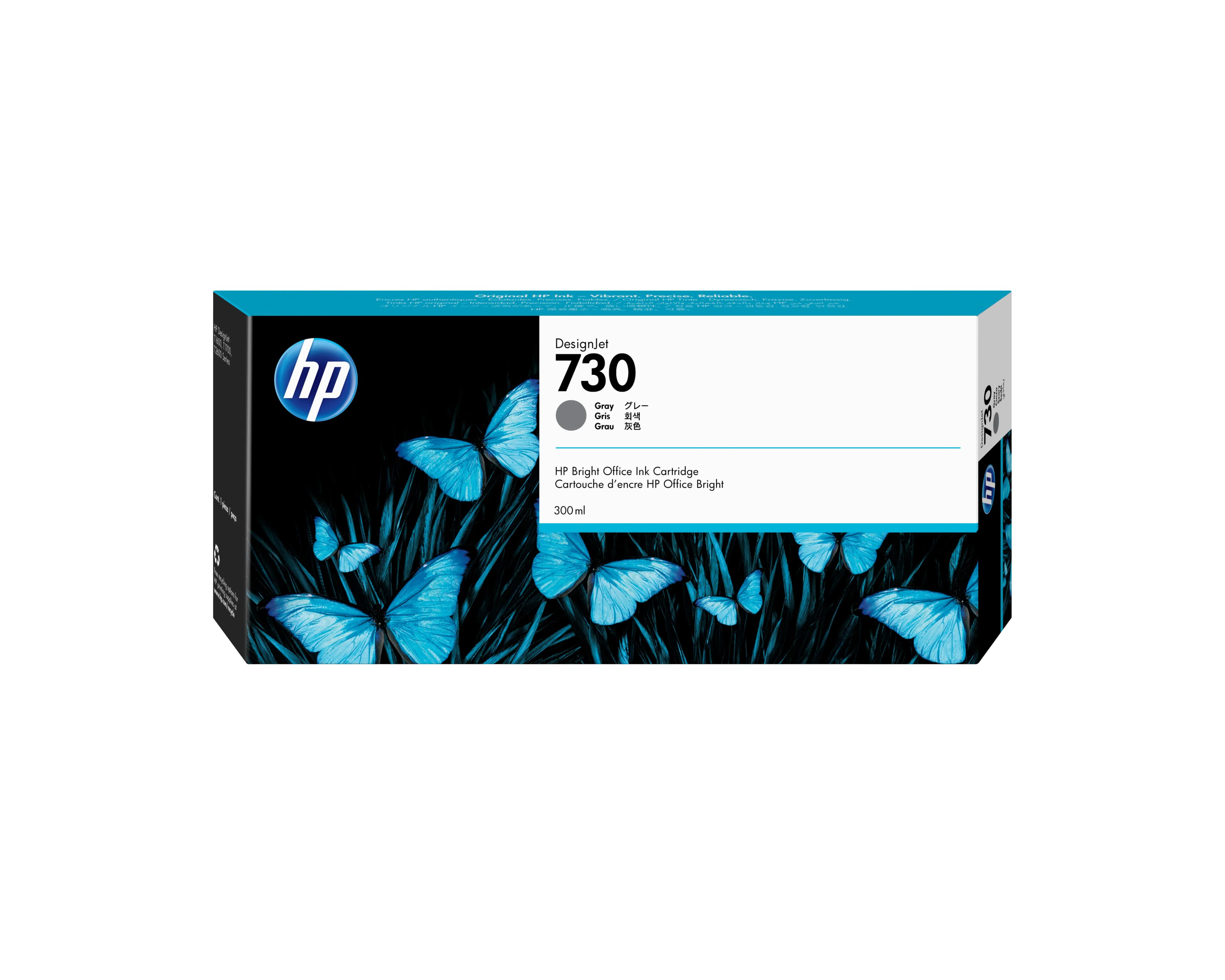 HP 730-mustekasetti, 300 ml, harmaa