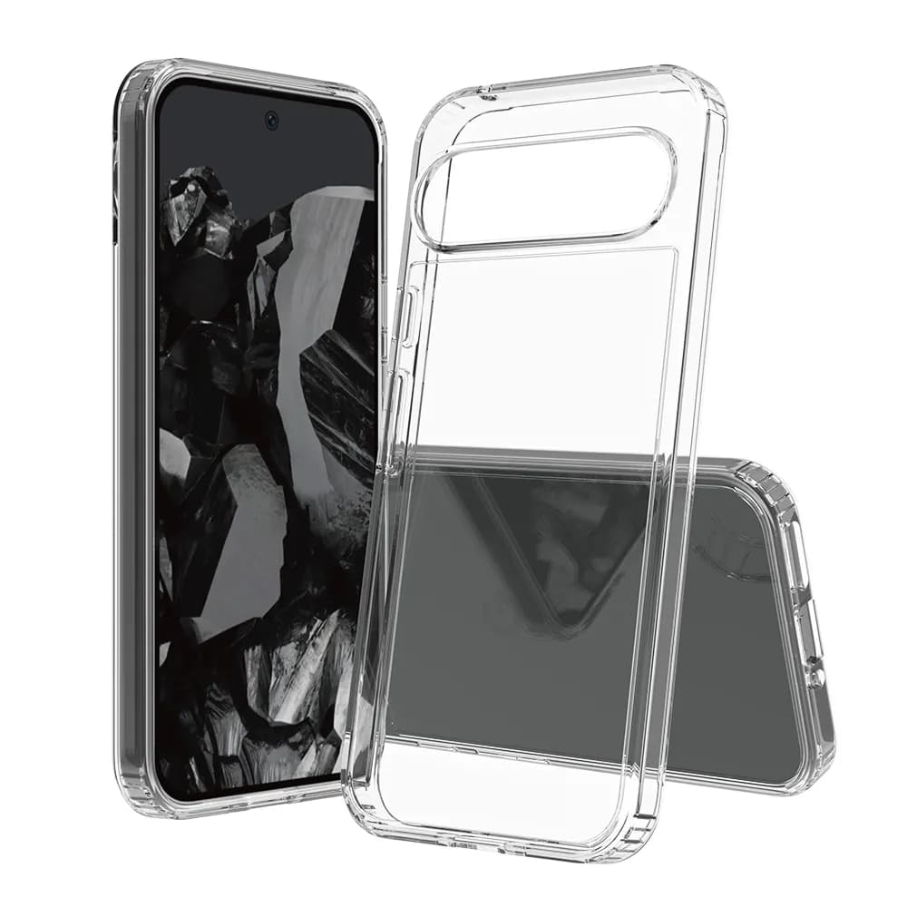 Screenor Bumper Google Pixel 9 Pro XL -suojakuori, Läpinäkyvä
