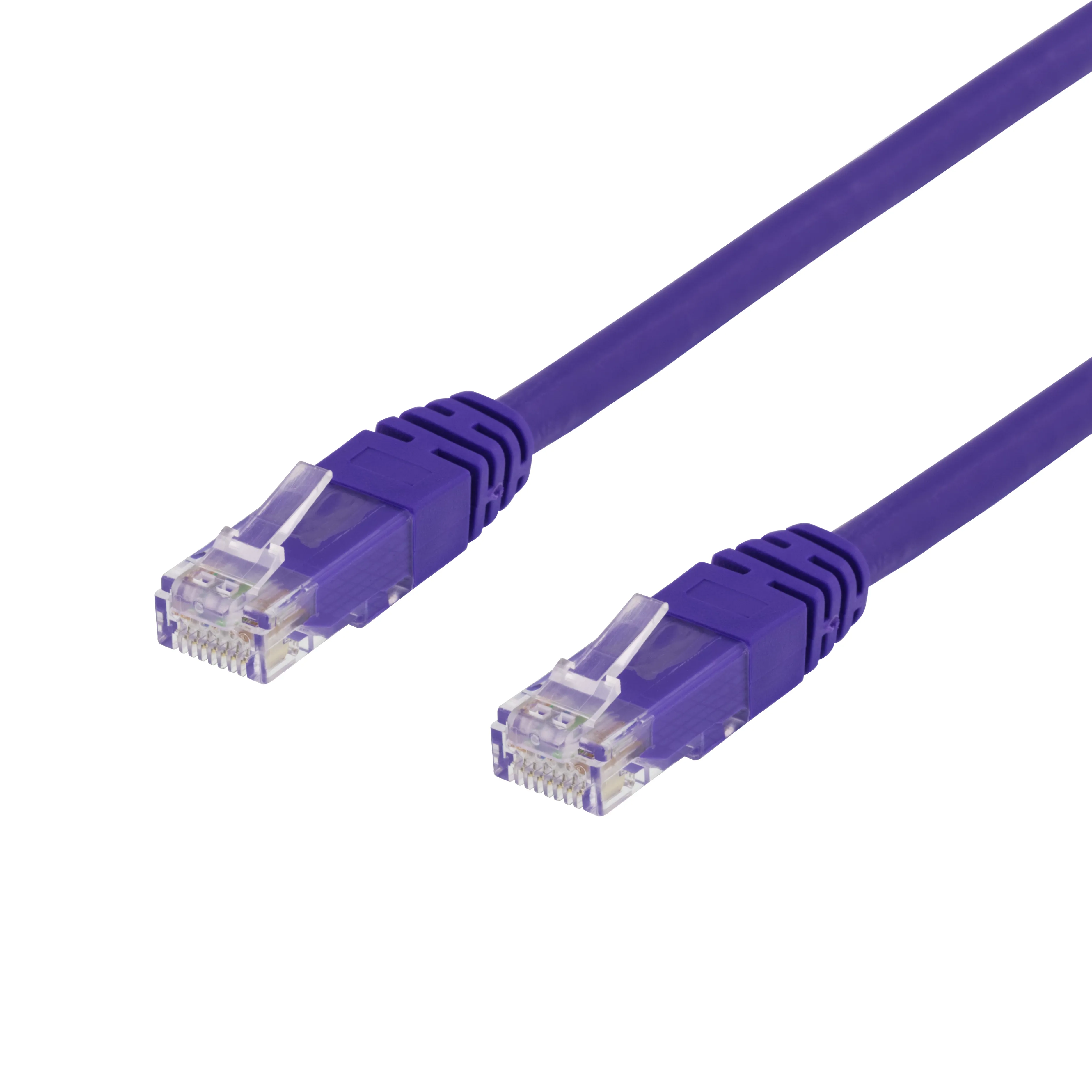 Deltaco Cat6 U/UTP RJ45 0.75m -verkkokaapeli, violetti – Deltaco