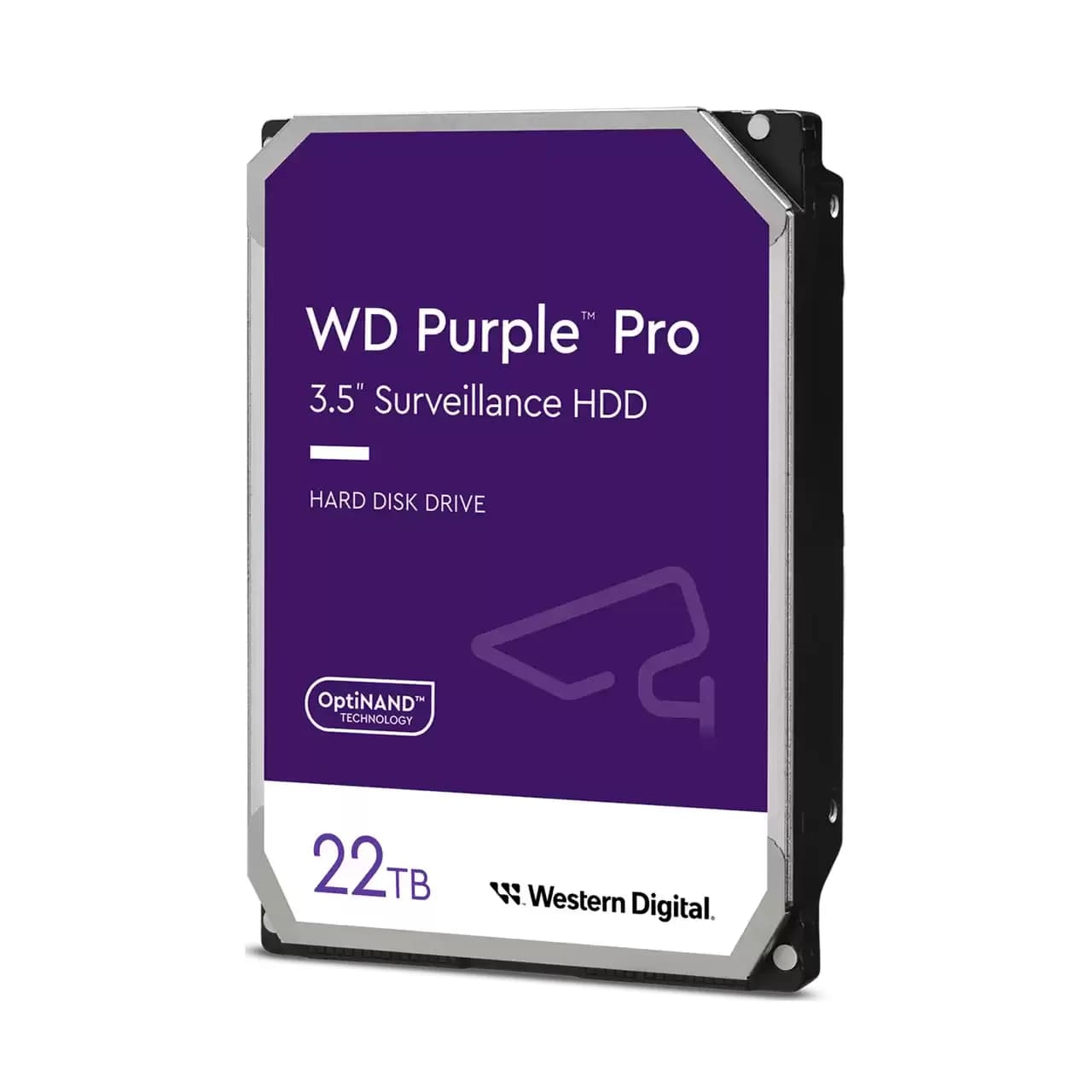 WD Purple Pro 3.5" 22 Tt, 7200 RPM, 512 MB, 550 WRL, SATA III -kovalevy (valvontakäyttöön) – WESTERN DIGITAL