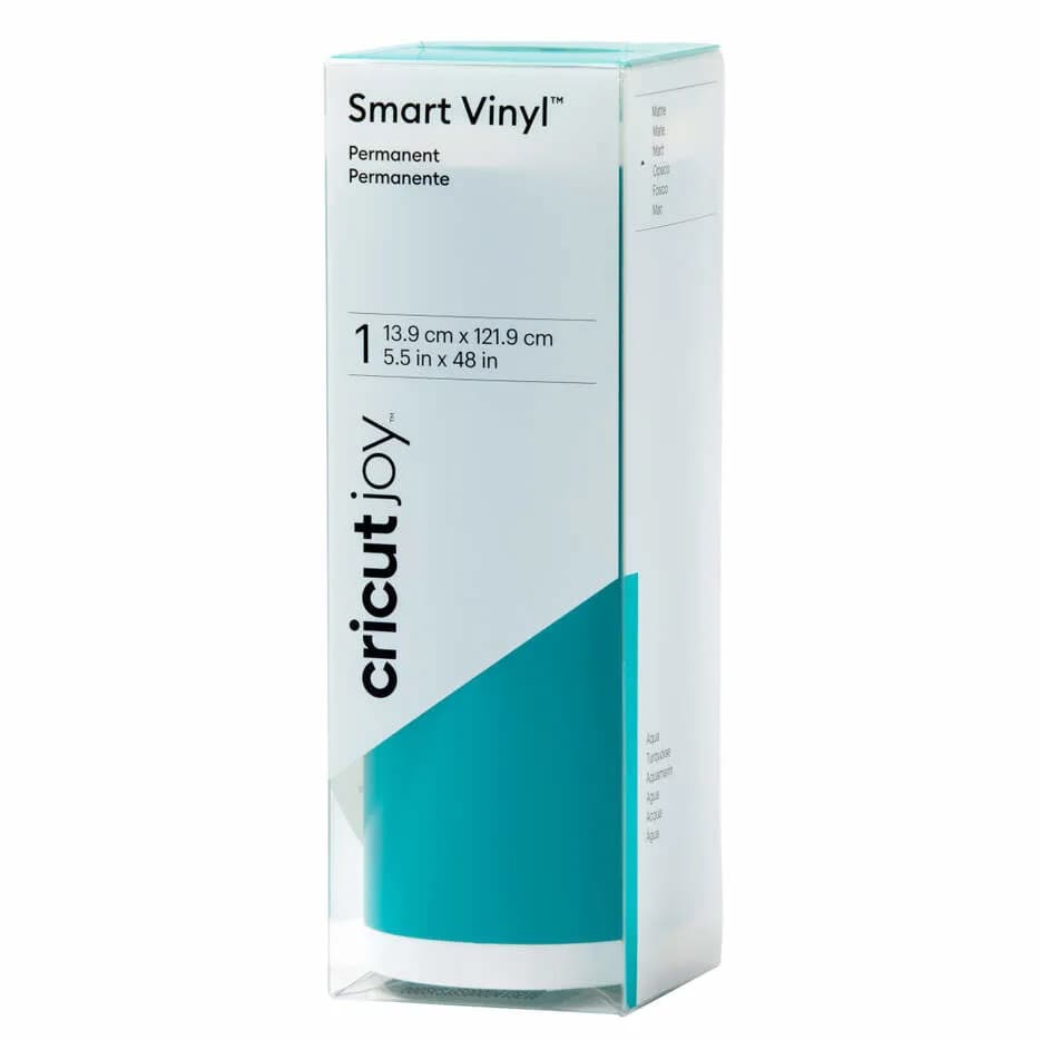 Cricut Smart Vinyl Permanent Joy 14x122cm 1 sheet (Mat Aqua) – CRICUT