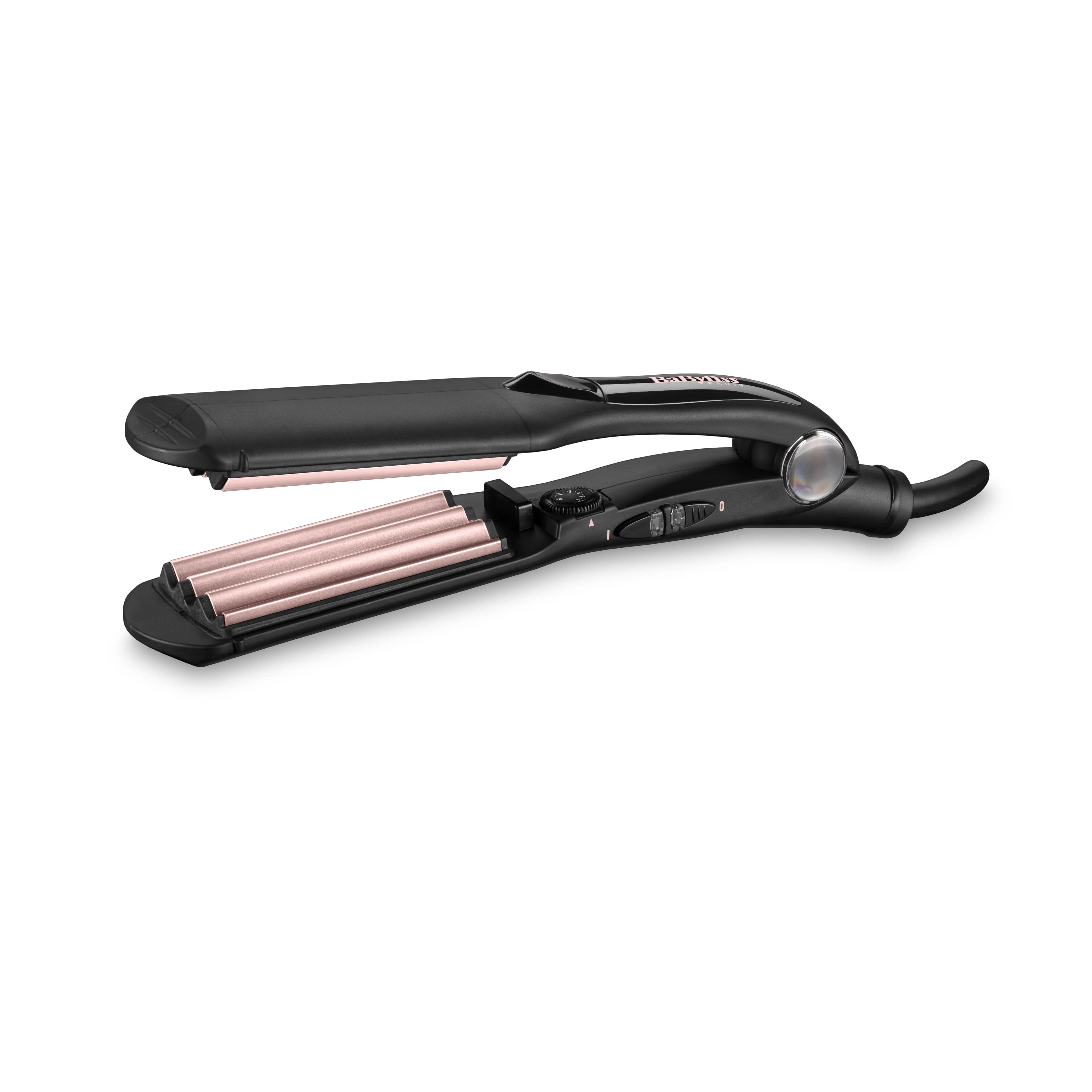 Babyliss 2165CE Rose Quartz Crimper -kreppirauta, Musta/Vaaleanpunainen
