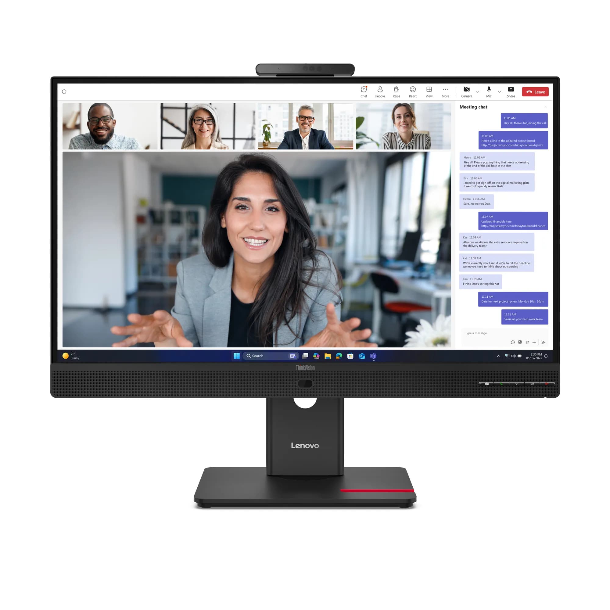 Lenovo ThinkVision T24-4v 23.8" Full HD, IPS -näyttö – Lenovo