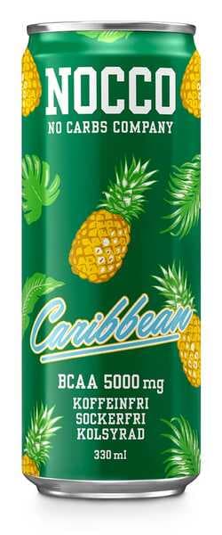 NOCCO BCAA+ Caribbean -energiajuoma 330ml 24-pack