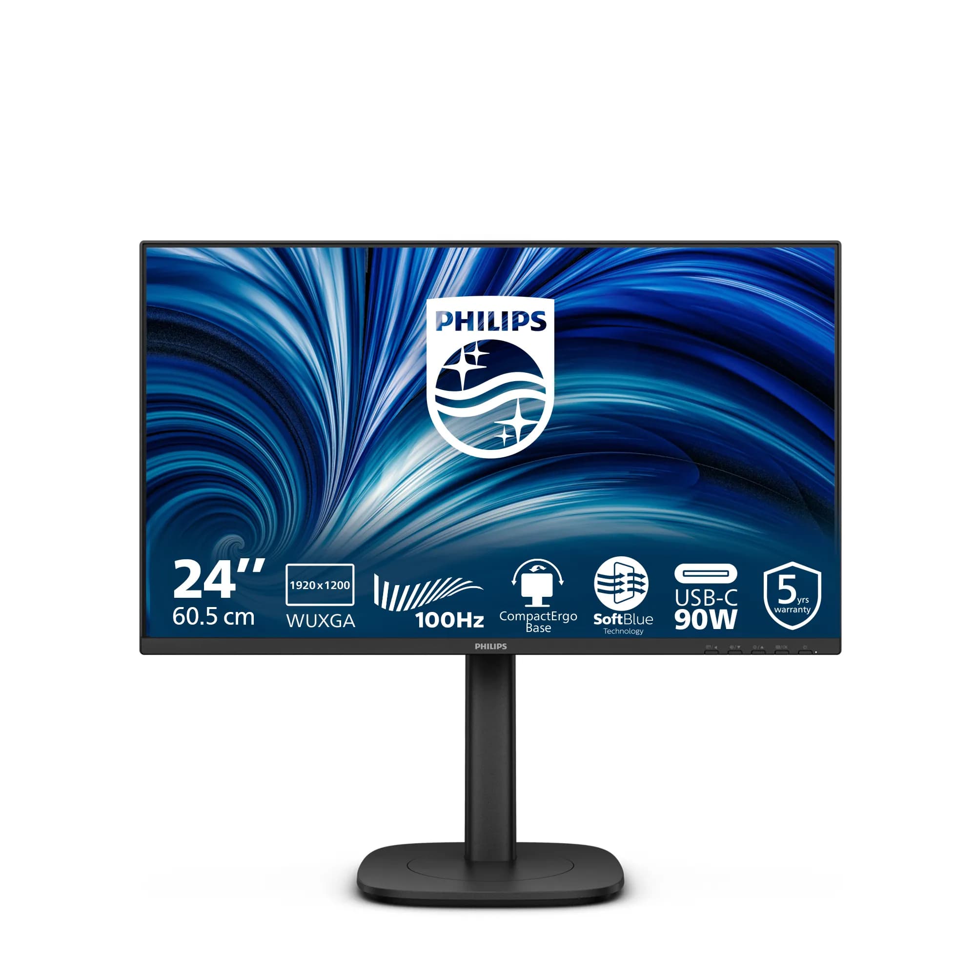 Philips 24B2U3301D/00 24.1" WUXGA, IPS -näyttö, USB-C hub – Philips