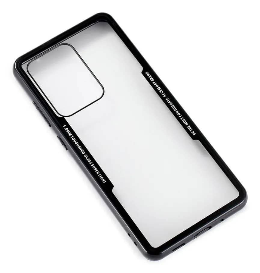 GEAR Tempered Glass Case, Galaxy S20 Ultra -suojakuori, Musta – Gear