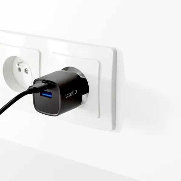 Spello ForceBoost SA10 20W GaN Wall Charger - black – EPICO