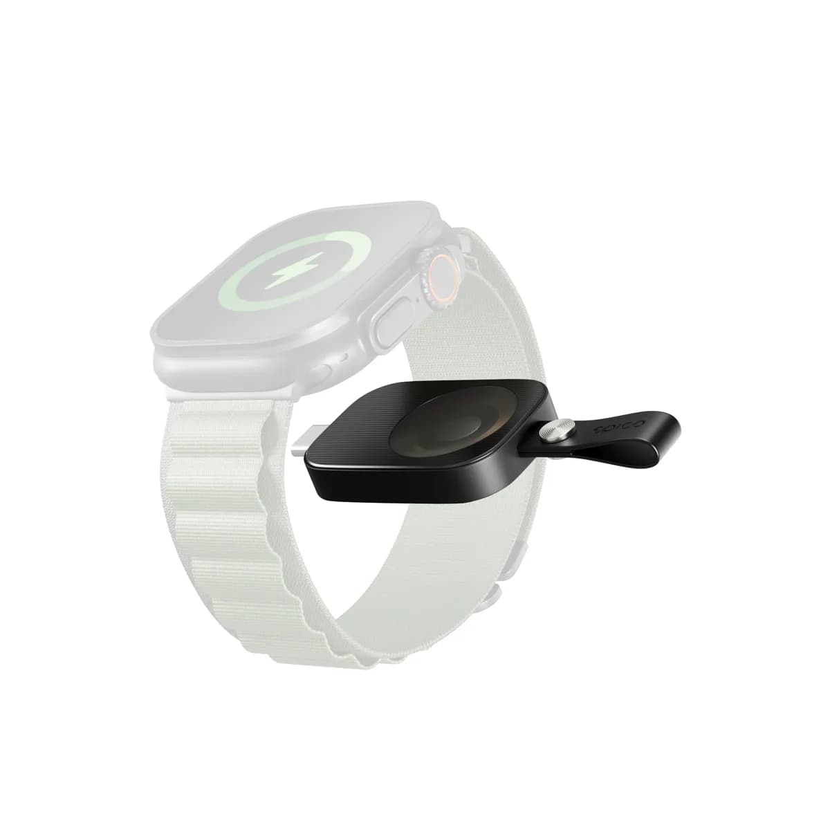 Epico UltraBase Mini Wireless USB-C Charger EO20 | Apple Watch | Black | Travel-friendly design