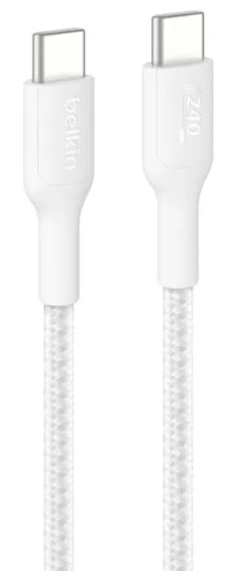 Belkin BoostCharge Pro USB-C -kaapeli, 240 W, 2 m, valkoinen